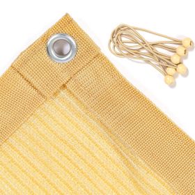 12FT*16FT beige, ready-made, snap-on sunshade netting for patios and terraces offers effective shading, UV protection, easy installation